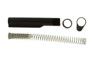 Aero Precision AR15 Carbine Buffer Kit includes a 6 position buffer tube, spring, end plate, and castle nut